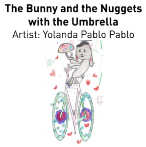 The Bunny and the Nuggets with the Umbrella, Artist: Yolanda Pablo Pablo