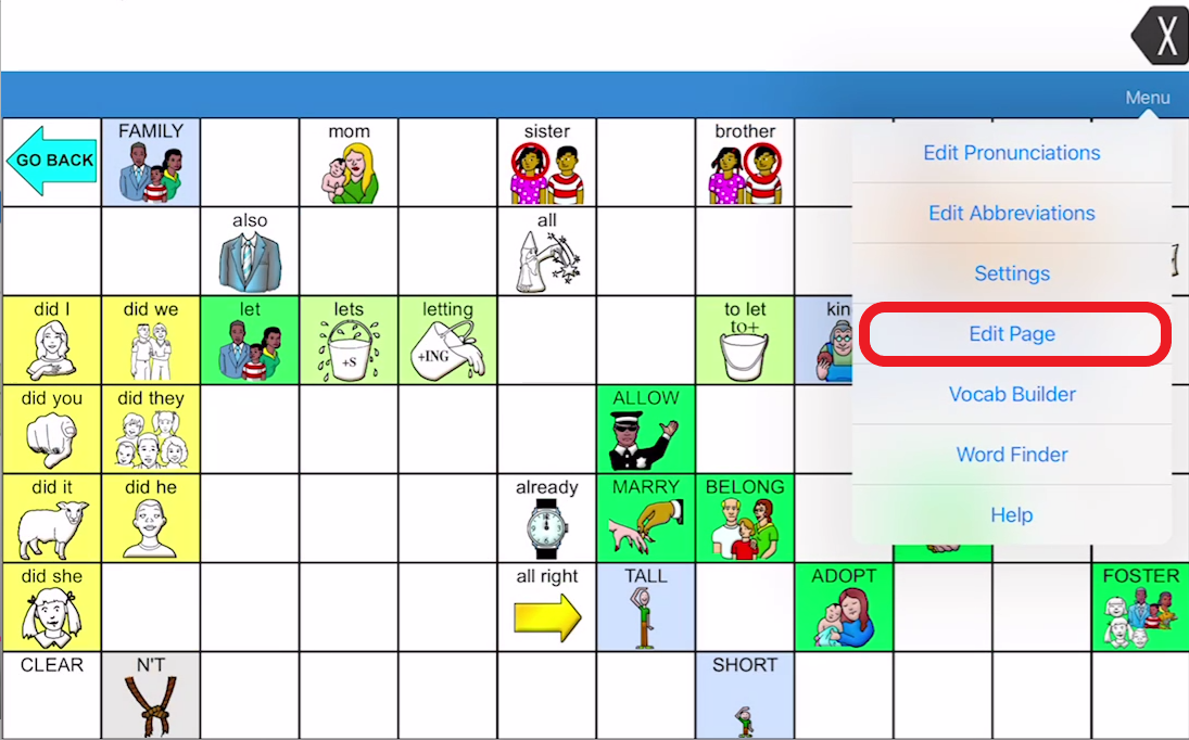 screen shot of LAMP with Edit this page outlined in red