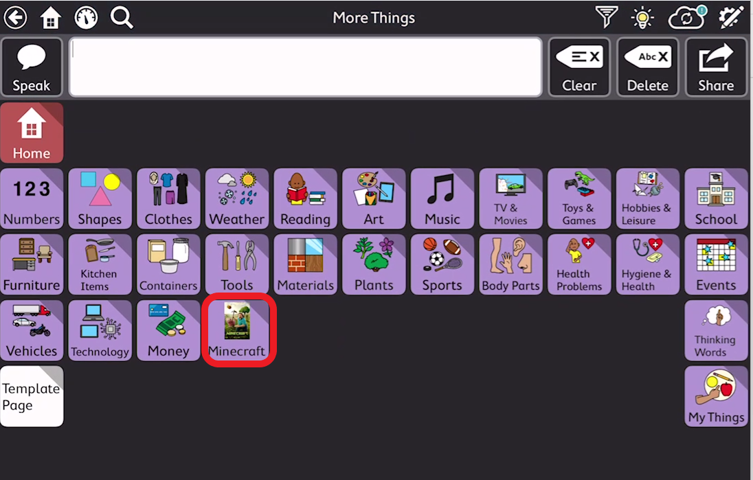 screen shot of TD Snap with new folder outlined in red