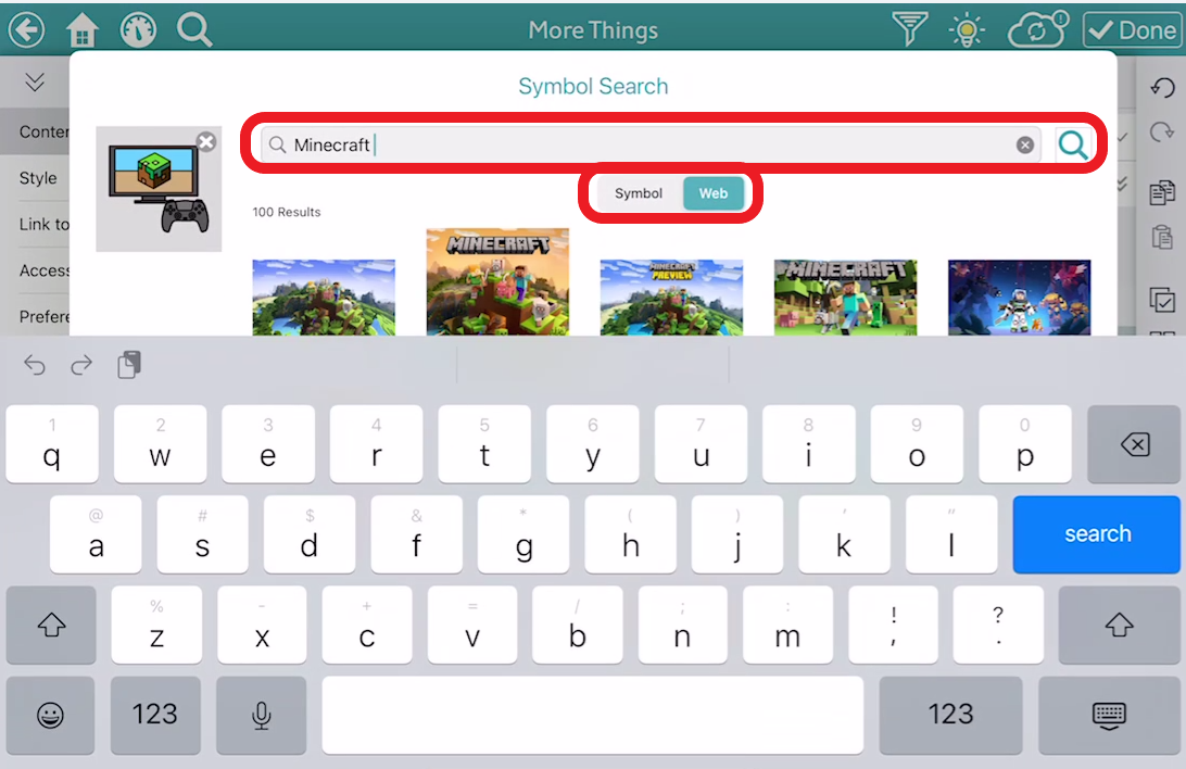 screen shot of TD Snap image pop up for editing