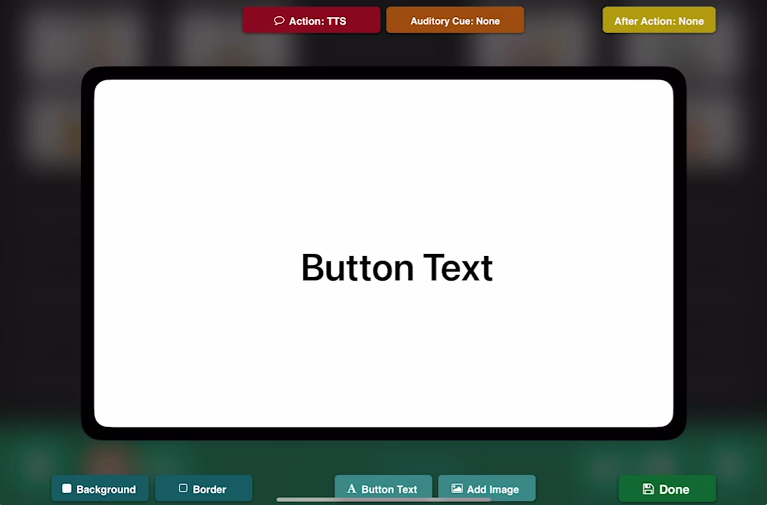 Go Talk now button editor