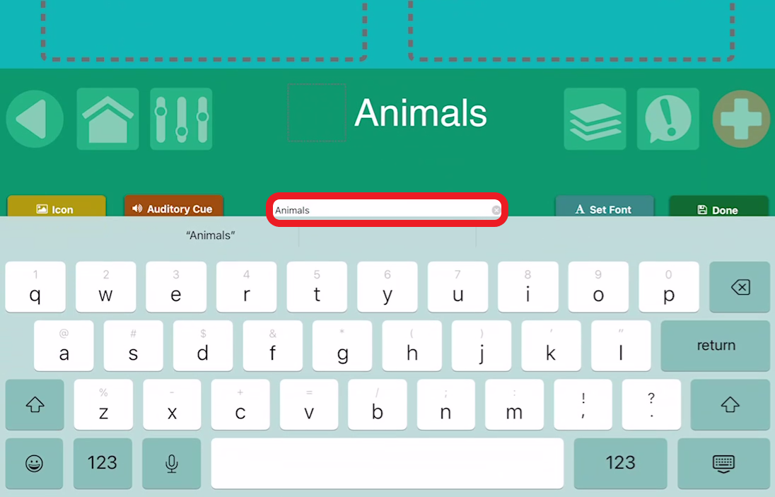 screen shot of new page name in Go Talk Now