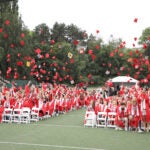 Ballard Graduation cap toss