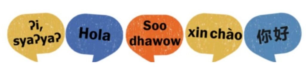 "Hello" in five different languages