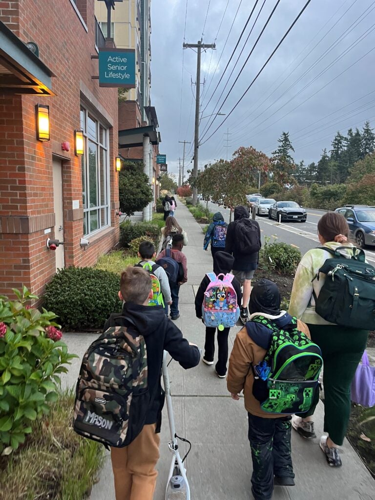 Broadview-Thomson K-8 walk group