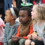 Kids sitting together