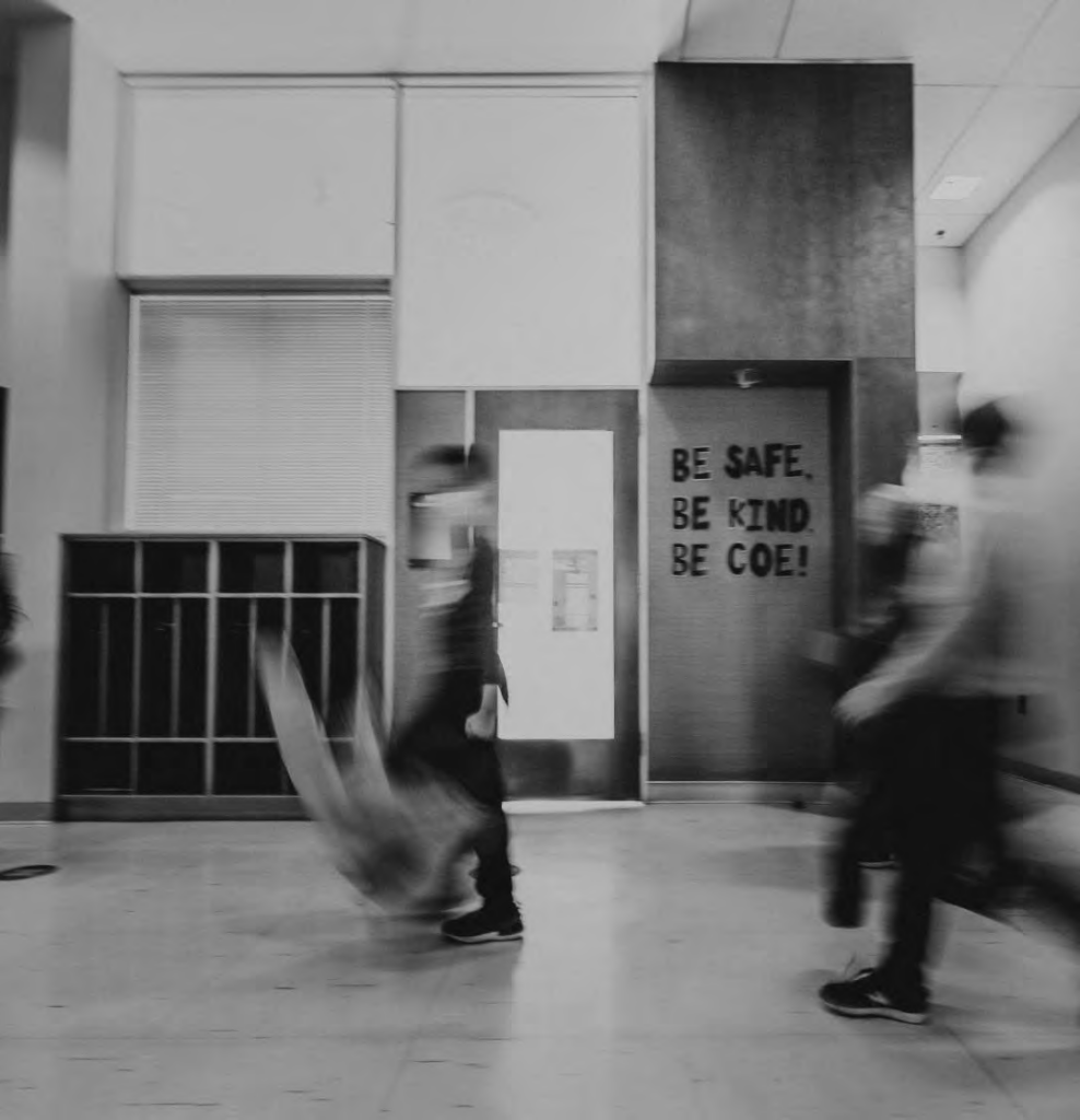 Students spinning