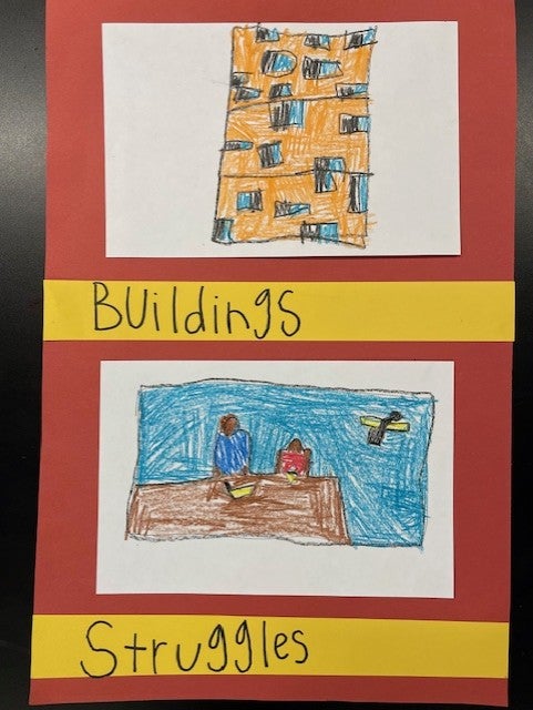 Student art work.