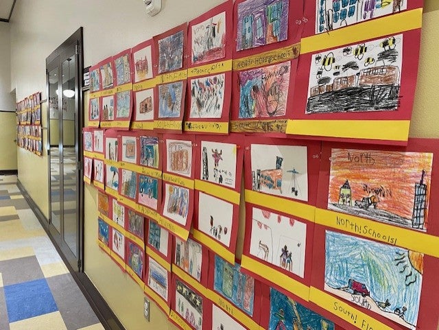 Student art work.