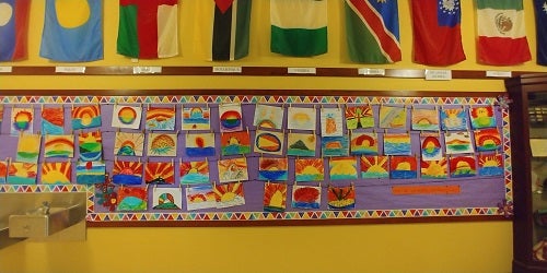 Student artwork on display