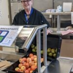 Photo of Ms. Joanne in the cafeteria