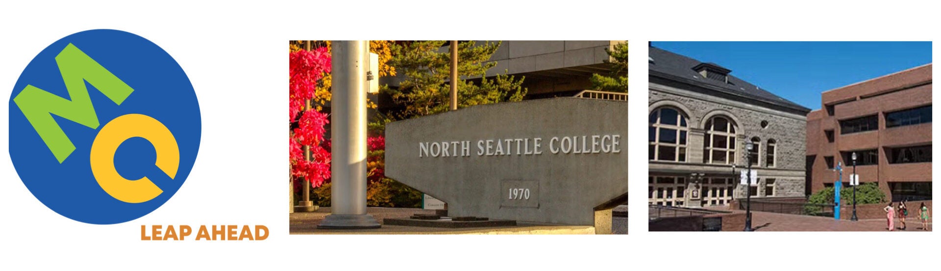 MCHS Collage Logo, North Seattle College Building and South Central College.
