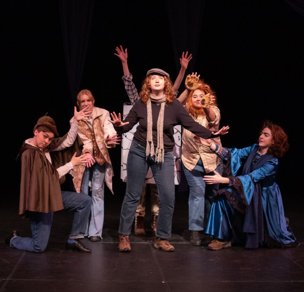 Midsummer Nights Dream group on stage