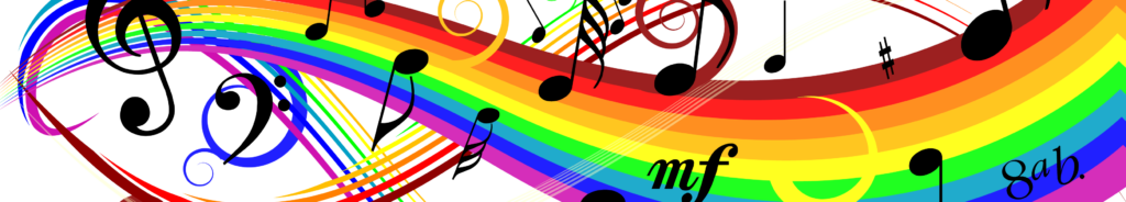 graphic musical rainbow