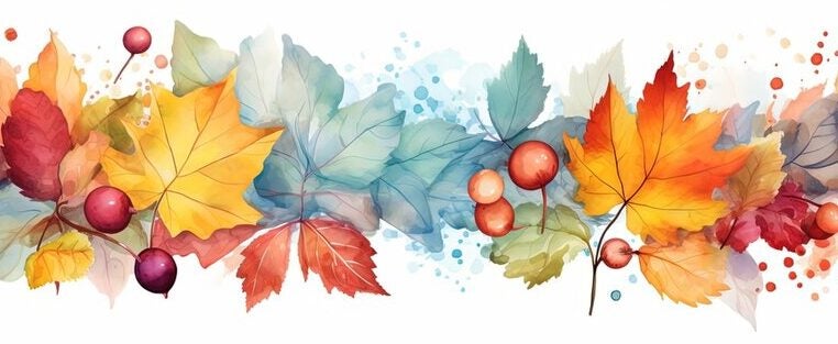 fall leaf banner clip art