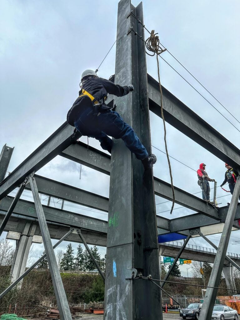 Students on field trip to Ironworkers union