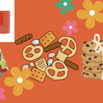 Collage, Cookies, Candy, Pretzels, Pens, Puzzles.