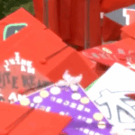 Top of red caps at ceremony.