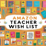 Books, Products collage. Text: Amazon Teacher Wish List