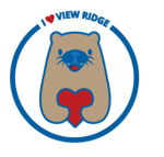 I love view ridge an otter holding a heart