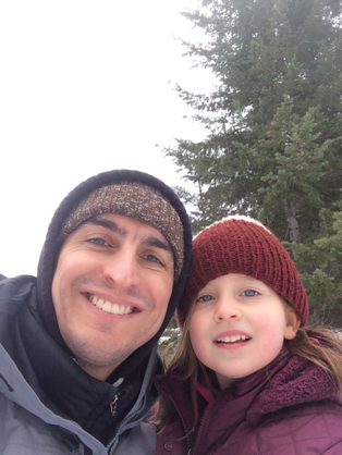Photo of teacher dad and daughter