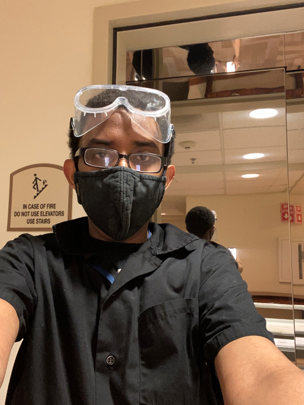 Photo of student wearing mask