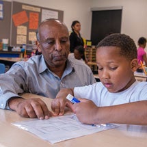 student and a teacher
