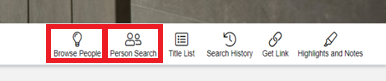 click browse people or people search