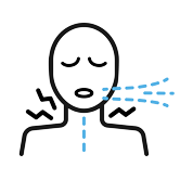 An illustration of a person breathing