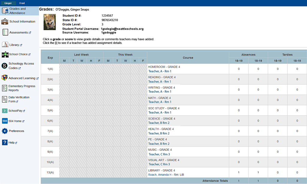 elementary overview screen shot