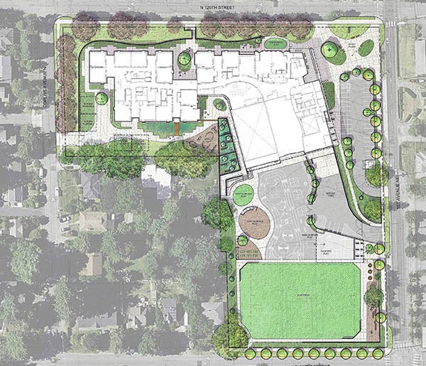 a site plan drawing