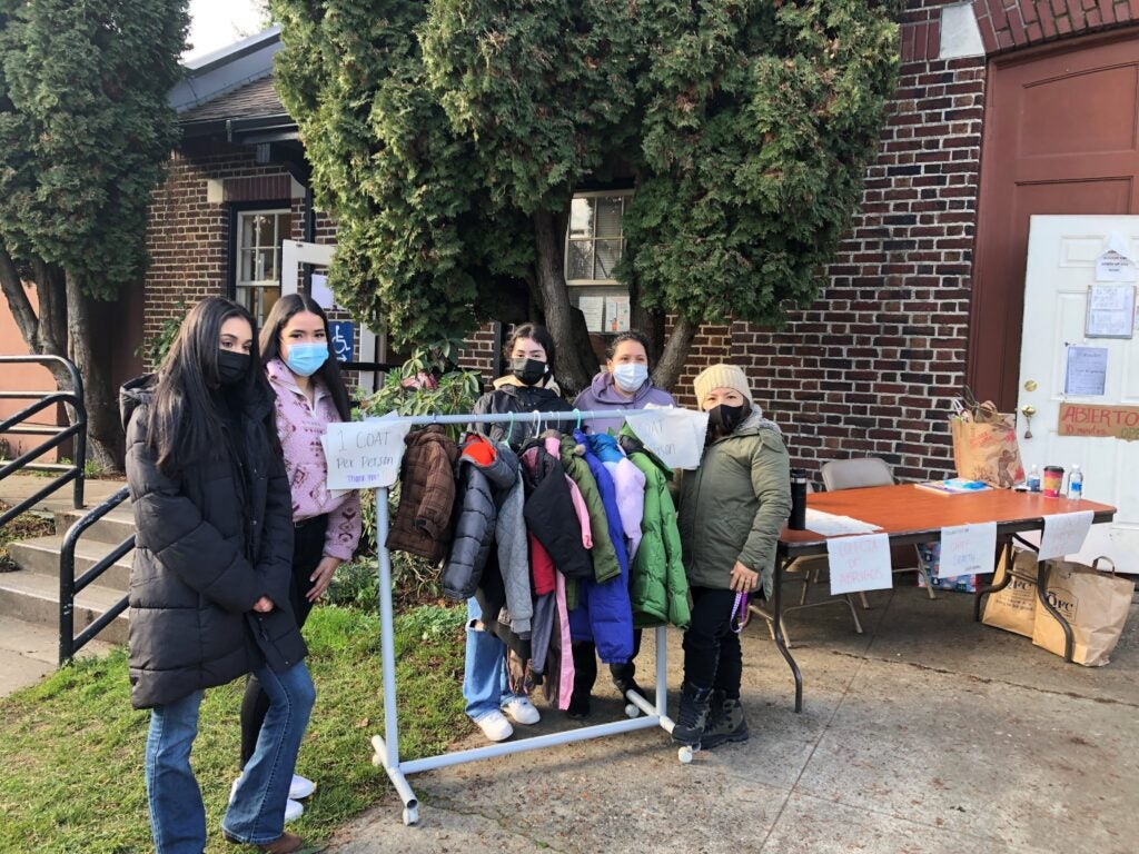 Chief Sealth International School students at South Park Coat Drive