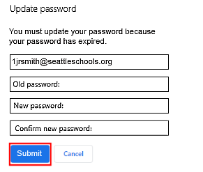 update password