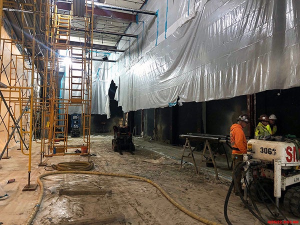 interior of a construction site