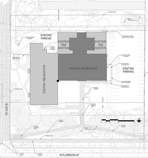 a site plan drawing