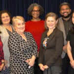 School Board stand together for a photo