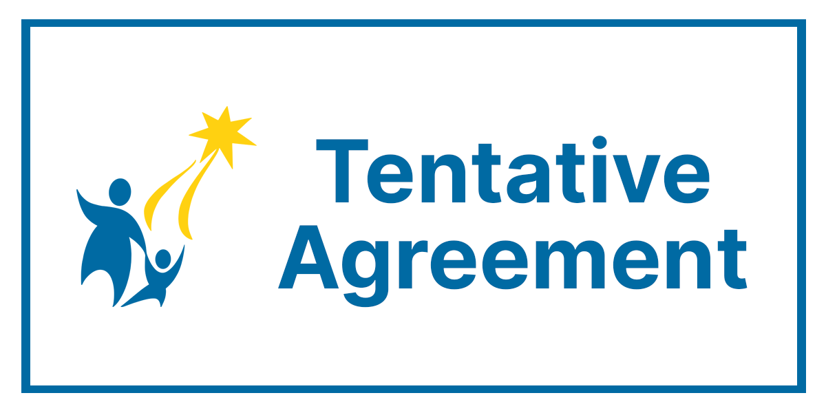 Graphic with SPS logo and text "Tentative Agreement"