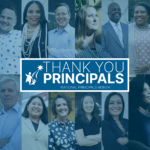 Graphic with pictures of several school leaders with text 'Thank you Principals'
