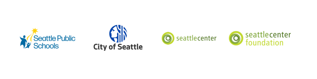 Four logos: SPS, City of Seattle, Seattle Center, and Seattle Center Foundation
