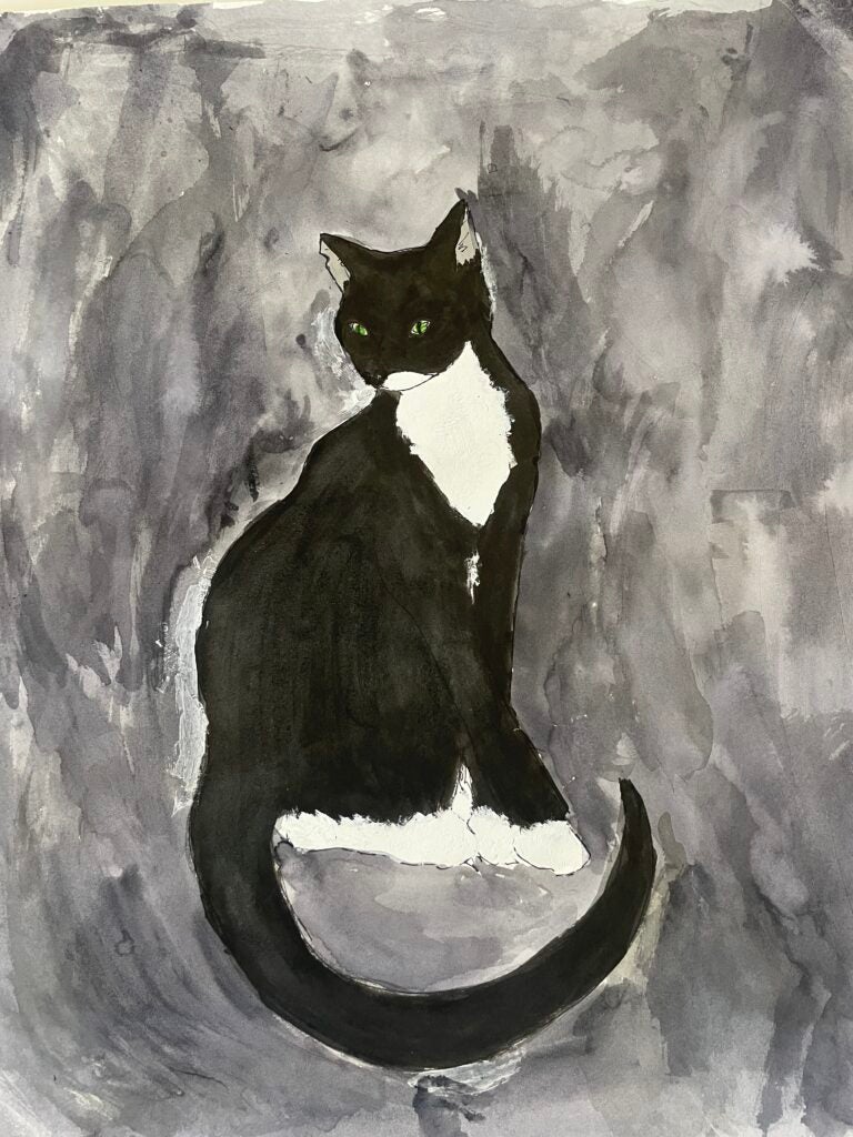 Emma Fogg, 8th Grade, "Callisto", Painting
