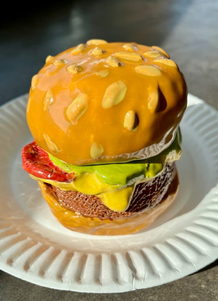 Audrianna Smith, 7th Grade, "Hamburger", Ceramic