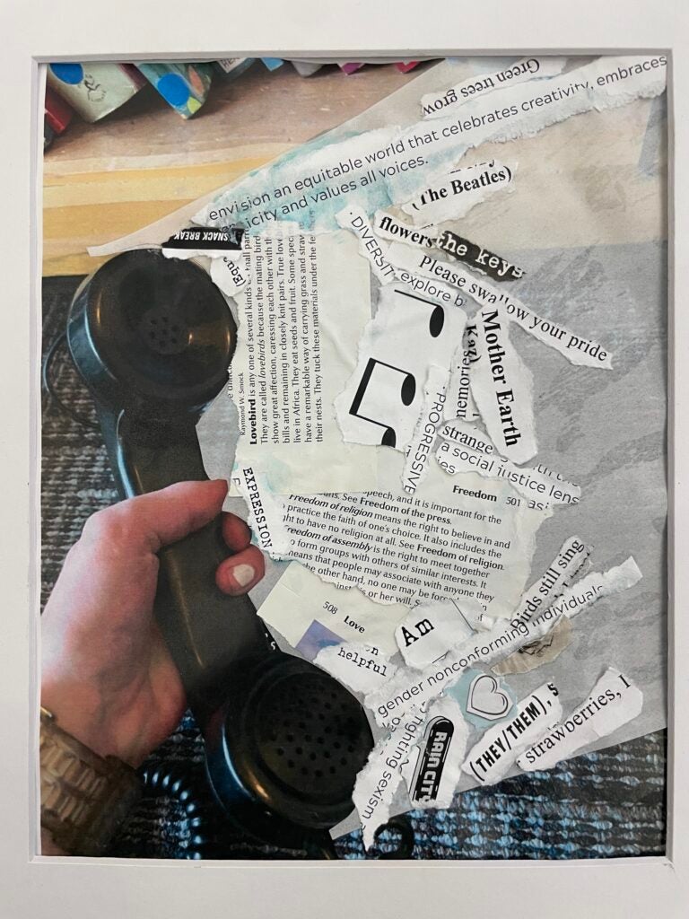 Skye Christopher, 8th Grade, "A Call to Action", Mixed Media