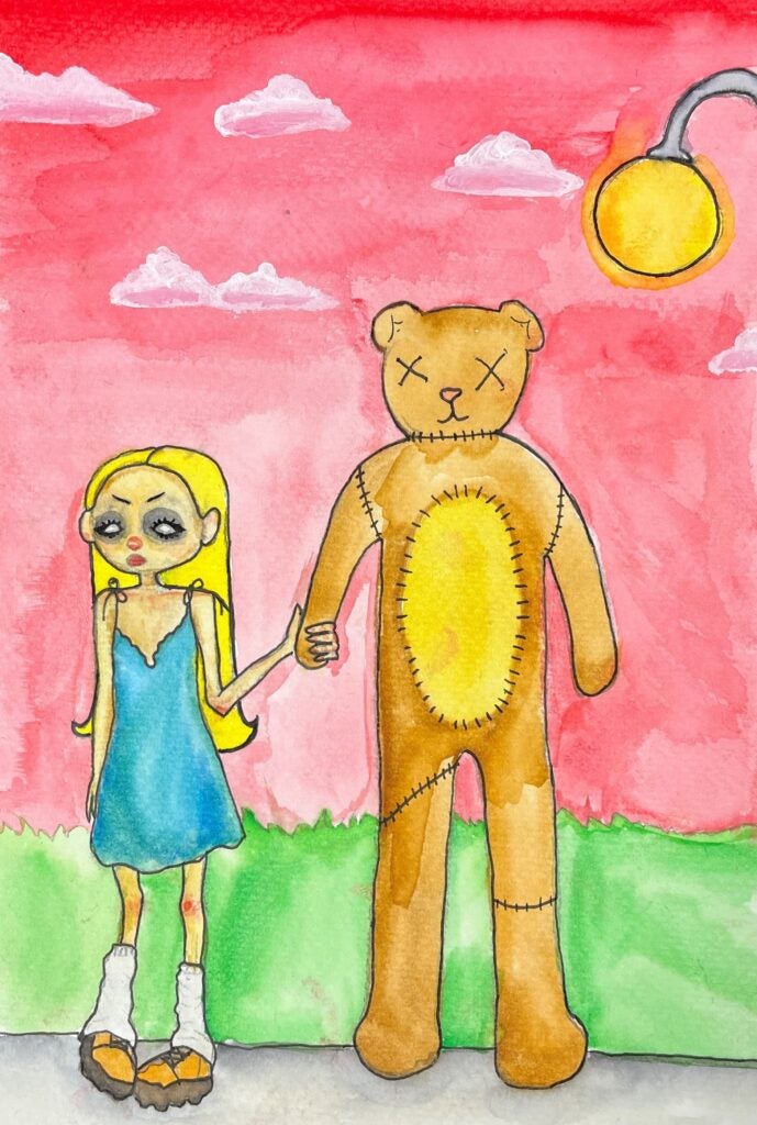Tanner Crowley, 12th Grade, "Girl with Bear"