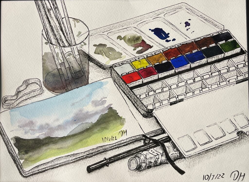 Drew Heskett, 10th Grade, "Painting Setup"

