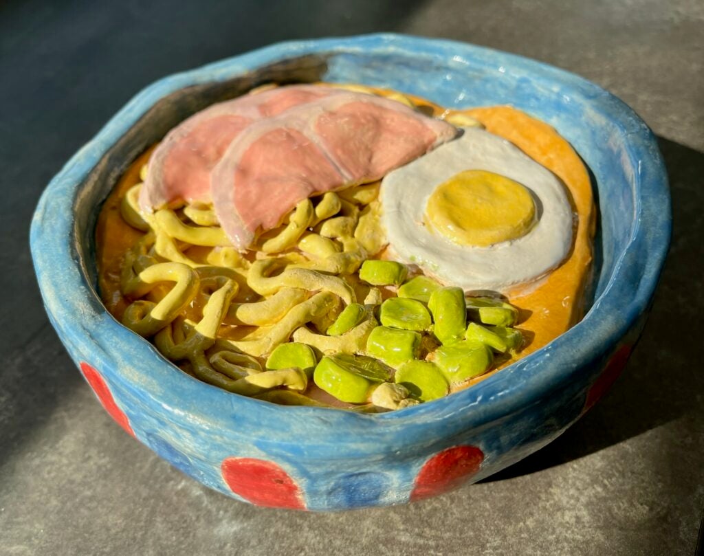 Janis Mapili-Alvis, 8th Grade, "Ramen", Ceramic