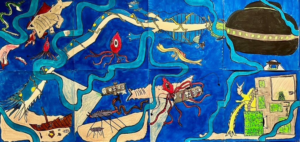 Julonnie Passmore, 8th Grade, "Untitled", Painting