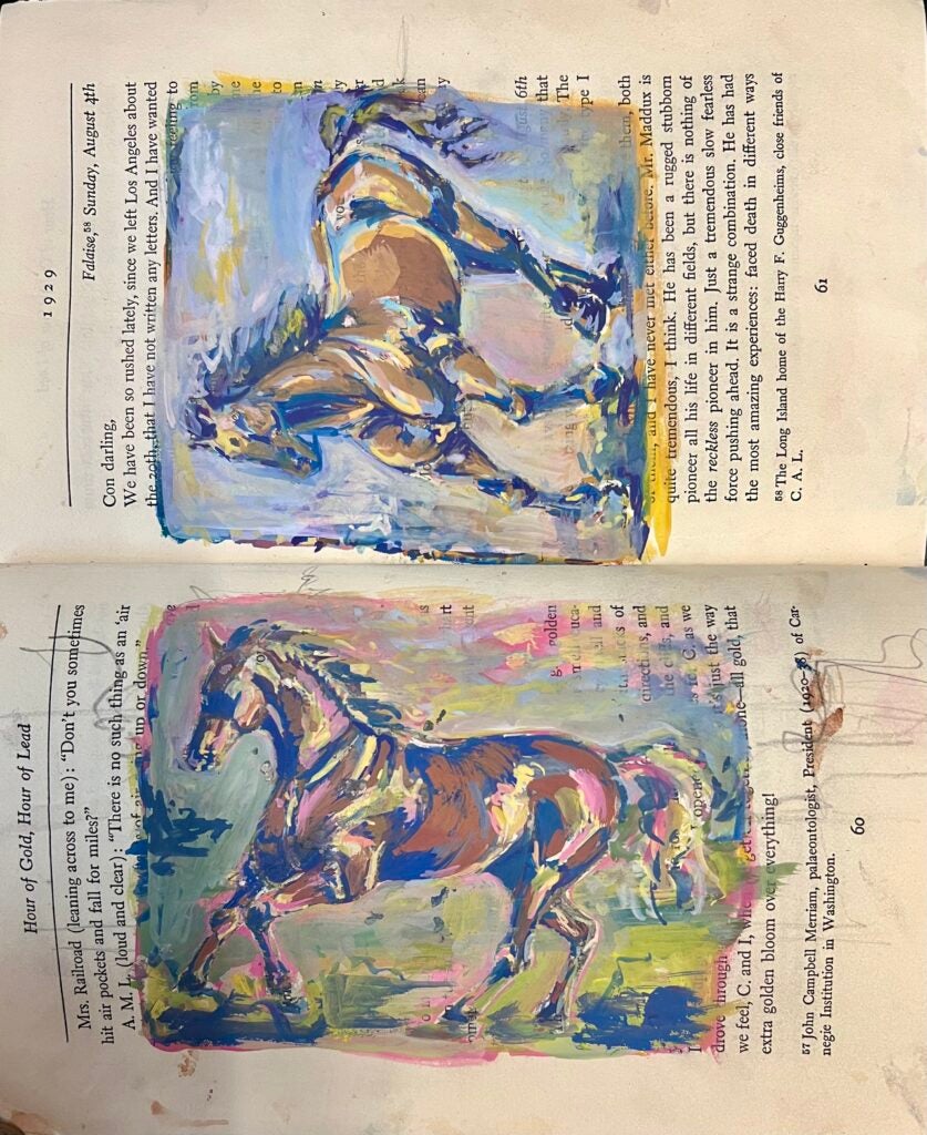 Kate Lindburg, 12th Grade, "Untitled Horses"