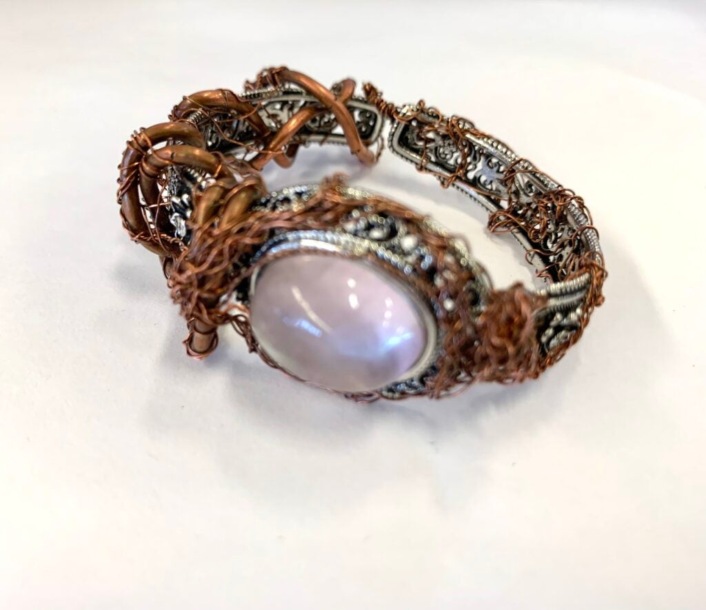 Alex Krembs, 6th Grade, "Sofia's Morganite Bracelet", Sculpture
