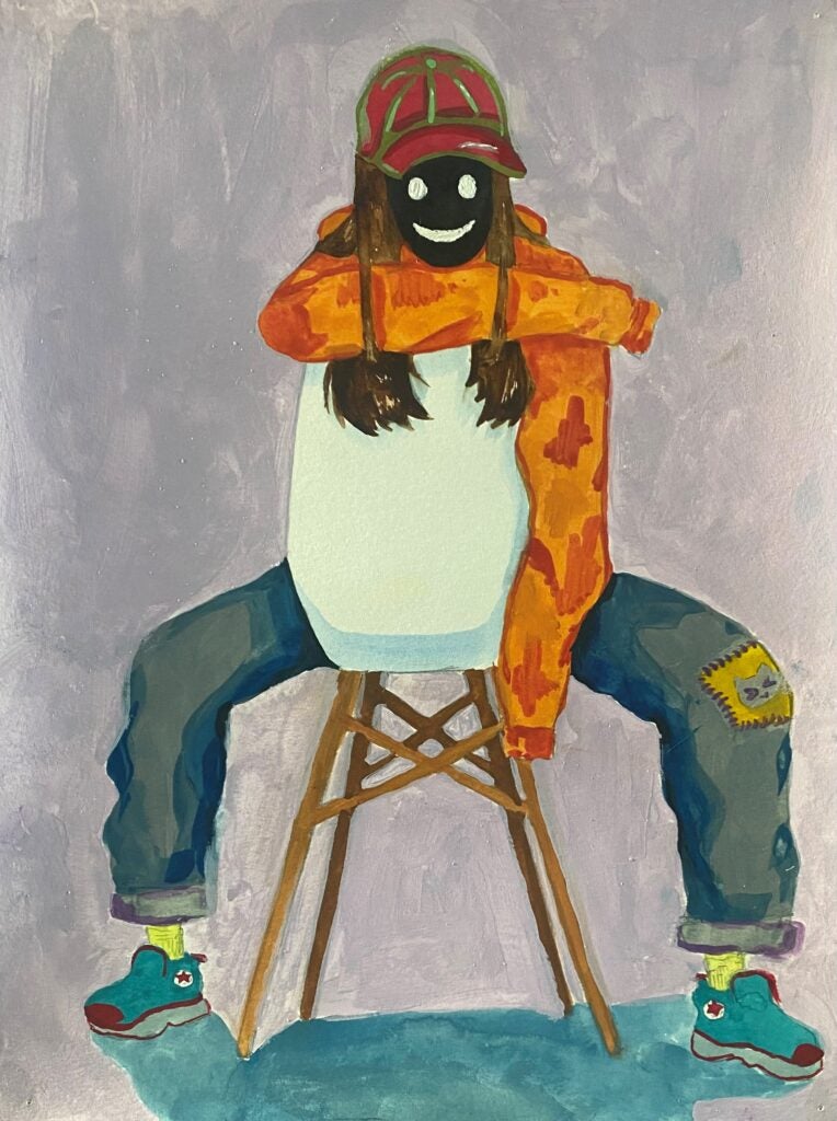 Vivian Sennhauser, 7th Grade, "Color Study", Painting
