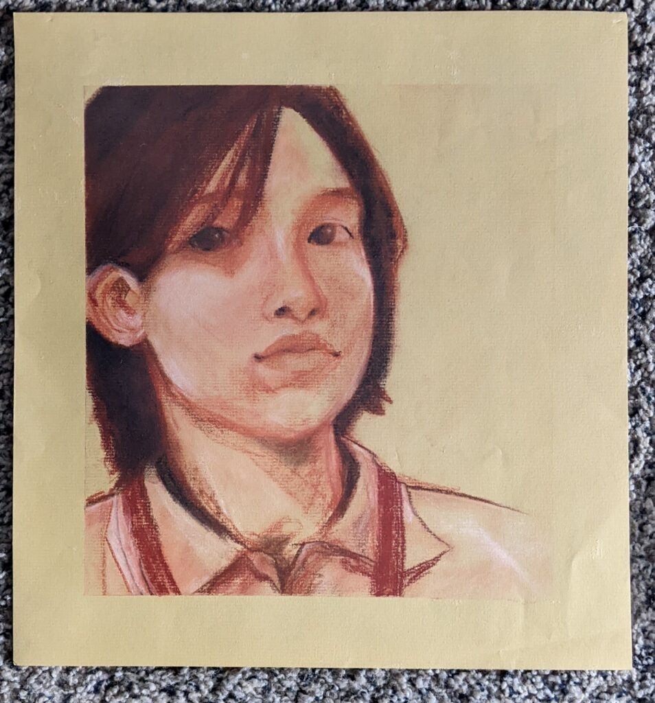 Cara Iftner, 9th Grade, "Self Portrait"